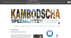 Desktop Screenshot of kambodscha-spezialisten.com